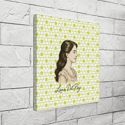 Холст квадратный Lana Del Rey в ретро стиле, цвет: 3D-принт — фото 2