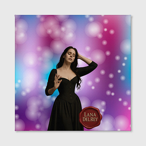 Картина квадратная Lana Del Rey закрыла глаза / 3D-принт – фото 2