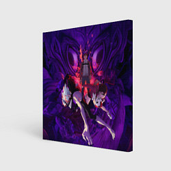 Холст квадратный Дандадан - Злой глаз, цвет: 3D-принт