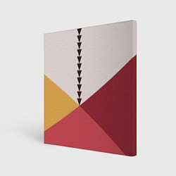 Холст квадратный Колор-блок фруктовый чиа пудинг, цвет: 3D-принт