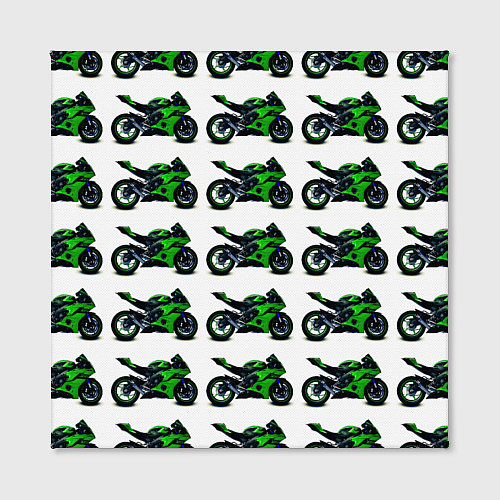 Картина квадратная Motorbike green / 3D-принт – фото 2