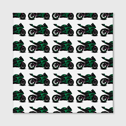 Картина квадратная Motorbike dark green / 3D-принт – фото 2