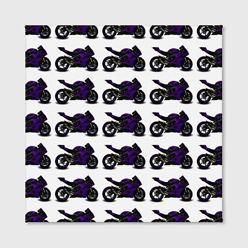 Картина квадратная The motorcycle is dark purple / 3D-принт – фото 2
