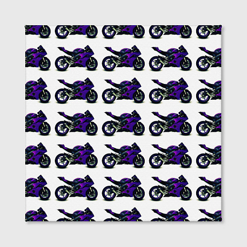 Картина квадратная Motorcycle purple gloss / 3D-принт – фото 2