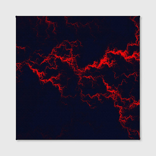 Картина квадратная Lightning red glow / 3D-принт – фото 2