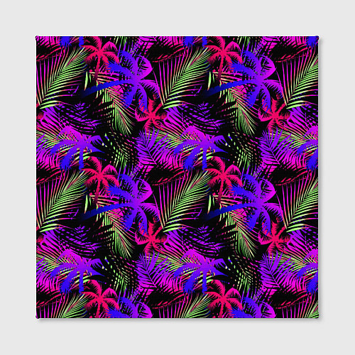 Картина квадратная Palm pink purple / 3D-принт – фото 2