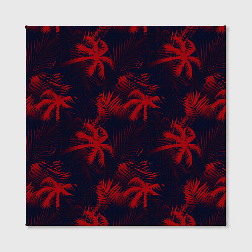 Картина квадратная Palm black red / 3D-принт – фото 2