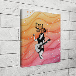 Холст квадратный Lana Del Rey в образе гитаристки, цвет: 3D-принт — фото 2