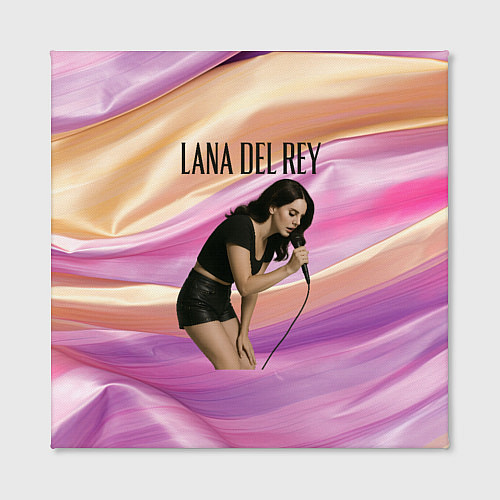 Картина квадратная Lana Del Rey поет в микрофон / 3D-принт – фото 2