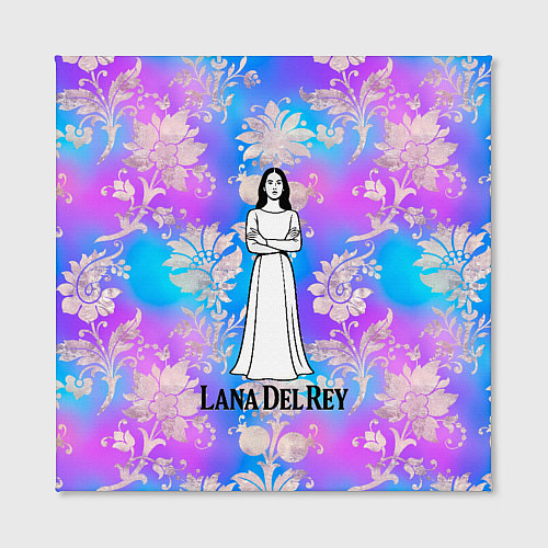 Картина квадратная Lana Del Rey нарисованная черными линиями / 3D-принт – фото 2