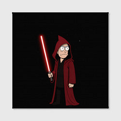 Холст квадратный Рик - тёмная сторона силы, цвет: 3D-принт — фото 2