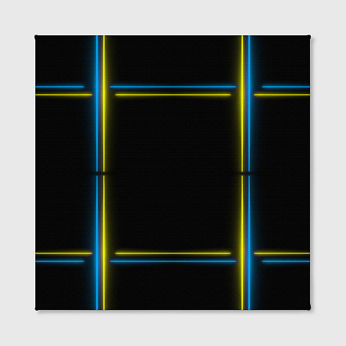 Картина квадратная Neon yellow blue / 3D-принт – фото 2