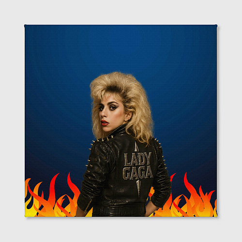 Картина квадратная Леди Гага байкер / 3D-принт – фото 2