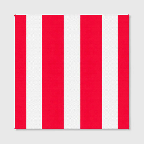 Картина квадратная Color red white line / 3D-принт – фото 2