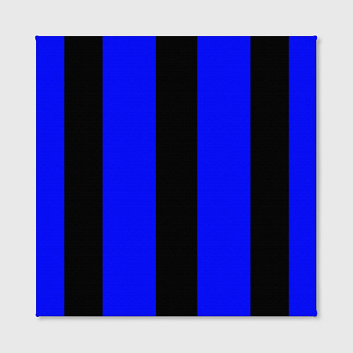 Картина квадратная Color blue black stripes / 3D-принт – фото 2