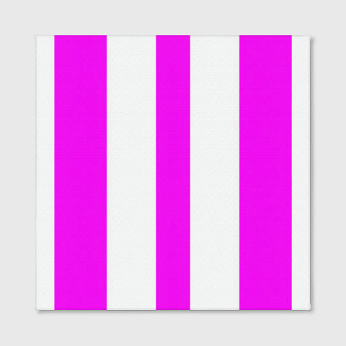 Картина квадратная Color white pink lines / 3D-принт – фото 2