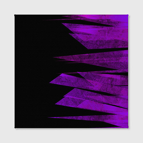 Картина квадратная Color purple black stripes / 3D-принт – фото 2