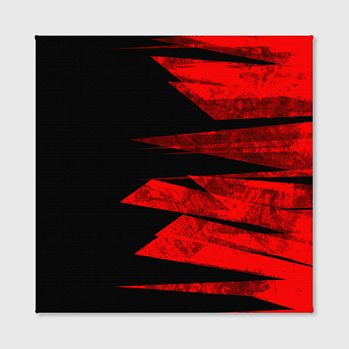 Картина квадратная Color red black strip / 3D-принт – фото 2