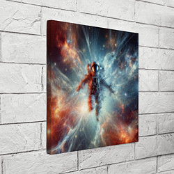 Холст квадратный Космонавт в космической туманности, цвет: 3D-принт — фото 2