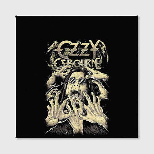 Картина квадратная Ozzy Osbourne - head and hands / 3D-принт – фото 2