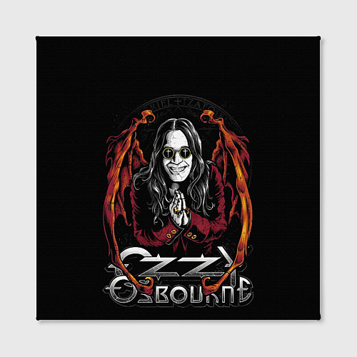 Картина квадратная Ozzy Osbourne with wings / 3D-принт – фото 2