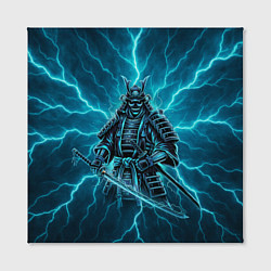Холст квадратный Демонический электросамурай, цвет: 3D-принт — фото 2