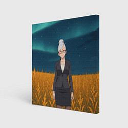 Холст квадратный Сэйко Аясэ Дандадан, цвет: 3D-принт