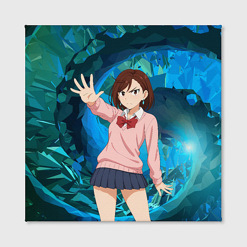 Картина квадратная Сиратори Айра - знак стоп / 3D-принт – фото 2