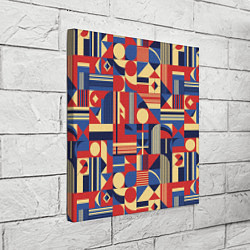 Холст квадратный Геометрический карнавал, цвет: 3D-принт — фото 2