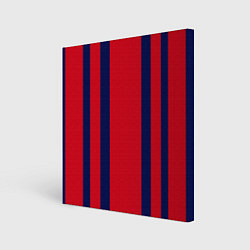 Картина квадратная Color black red stripes