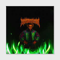 Холст квадратный XXXTentacion hardcore, цвет: 3D-принт — фото 2