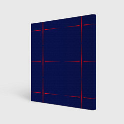 Холст квадратный Color blue red stripes, цвет: 3D-принт