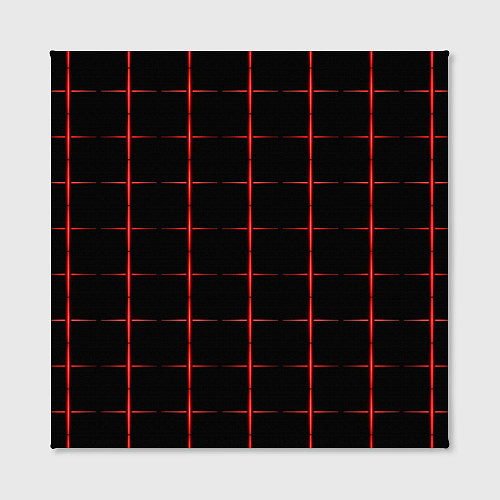 Картина квадратная Color black red crosses / 3D-принт – фото 2