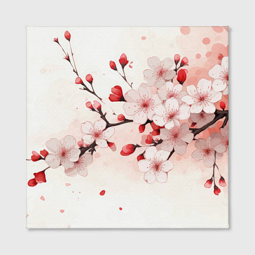 Картина квадратная Японская сакура / 3D-принт – фото 2