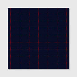 Холст квадратный Color dark blue red crosses, цвет: 3D-принт — фото 2