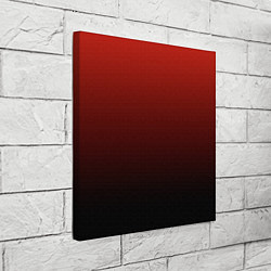 Холст квадратный Red gradient, цвет: 3D-принт — фото 2