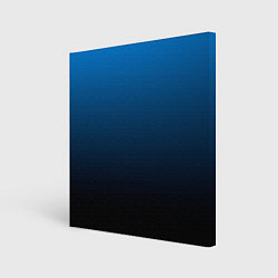 Холст квадратный Blue gradient, цвет: 3D-принт