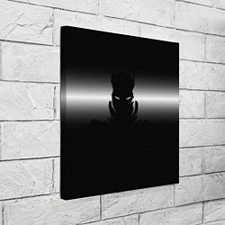Холст квадратный Силуэт Бэтмена - градиент, цвет: 3D-принт — фото 2