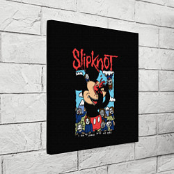 Холст квадратный Слипкнот и Микки Маус - I push my fingers into my, цвет: 3D-принт — фото 2