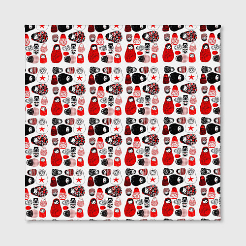 Картина квадратная Много матрешек / 3D-принт – фото 2