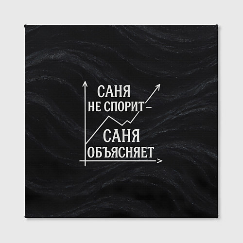 Картина квадратная Саня не спорит Саня объясняет / 3D-принт – фото 2