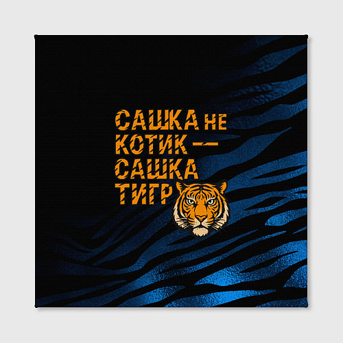 Картина квадратная Сашка не котик Сашка тигр / 3D-принт – фото 2