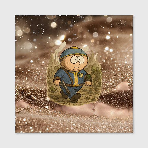 Картина квадратная Эрик картман в фалауте / 3D-принт – фото 2