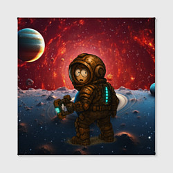 Холст квадратный Кенни попал в Dead Space, цвет: 3D-принт — фото 2