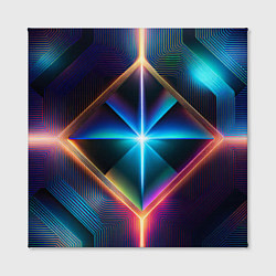 Холст квадратный Фантастический геометрический центр, цвет: 3D-принт — фото 2