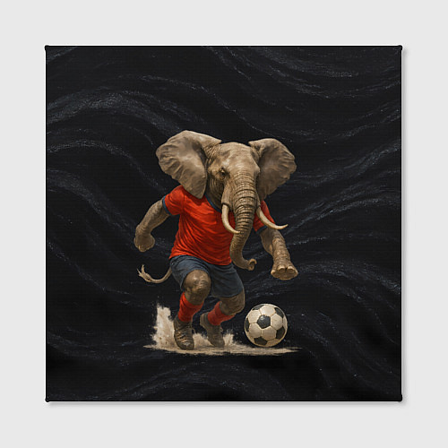 Картина квадратная Слон футболист / 3D-принт – фото 2