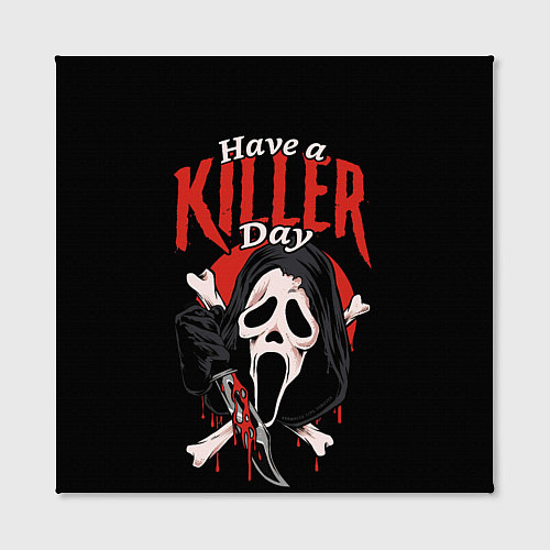 Картина квадратная Scream - have a killer day / 3D-принт – фото 2