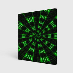 Холст квадратный Spiral green, цвет: 3D-принт