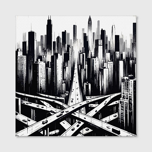 Картина квадратная American metropolis / 3D-принт – фото 2