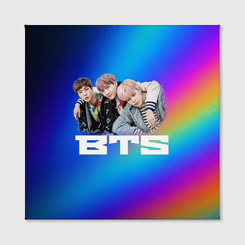 Картина квадратная BTS радужное свечение / 3D-принт – фото 2